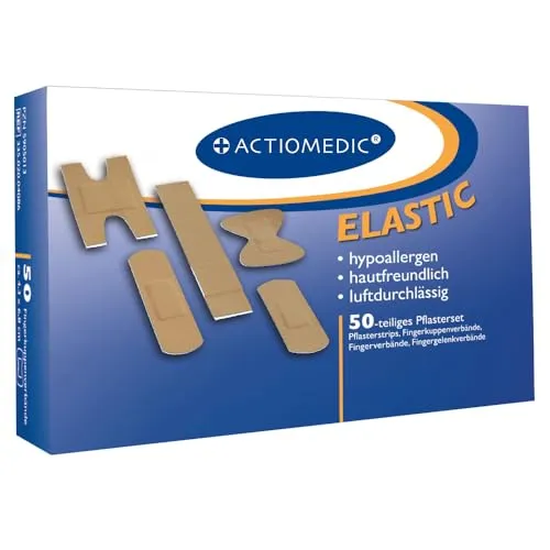 Franz Mensch Elastic Pflasterset 50-teilig 2 Sets hypoallergen elastisch