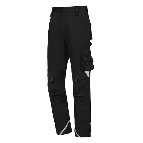 Nitras Motion Tex Plus Arbeitshose Cargohose Schwarz