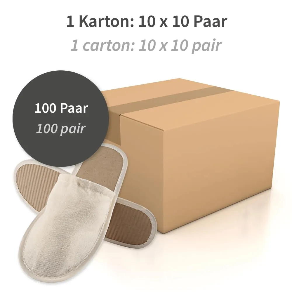 Hygostar Slipper geschlossen Einwegslipper 200 Stück cream