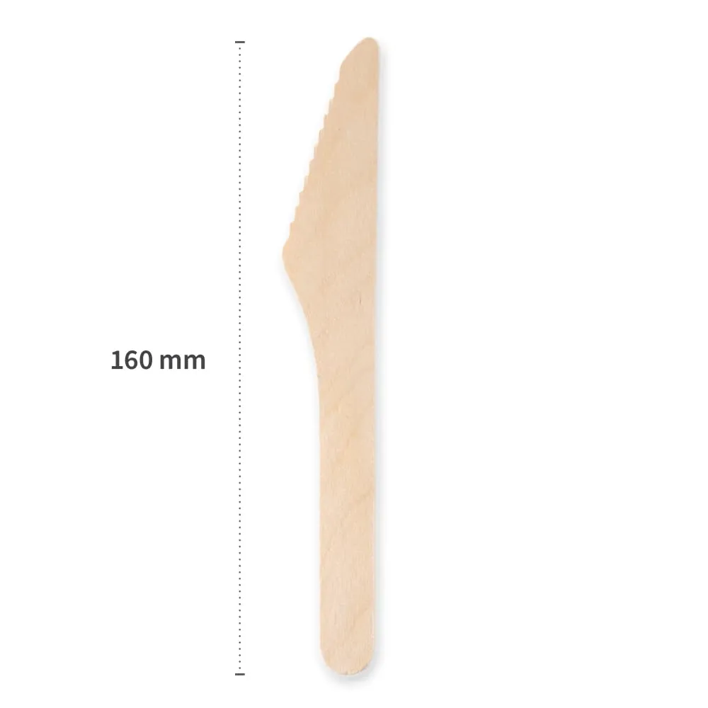 NATUREStar Messer Holz 16 cm Box 2400 Stück Spenderbox