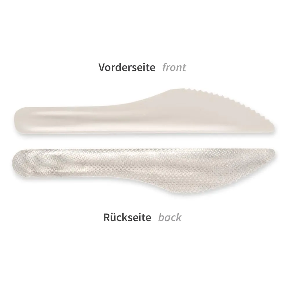 NatureStar Messer Zuckerrohr 16 cm 1000 Stück weiß
