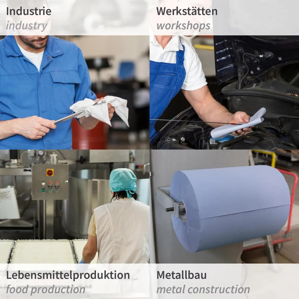 Franz Mensch Hygoclean Putzpapier blau 3lagig 2x500 Abrisse