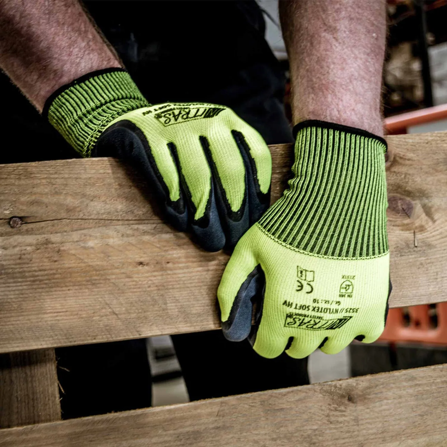Nitras Nylotex Soft HV 3525 Handschuhe Gelb 12 Paar
