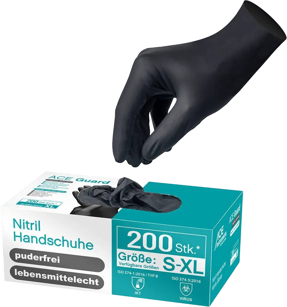 ACE Guard Einweghandschuhe 200 Stück Nitril