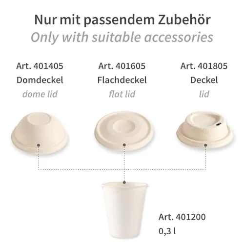 Franz Mensch NatureStar Kaffeebecher Zuckerrohr 300ml 1000er