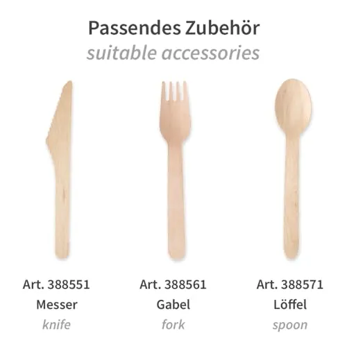 NatureStar Kaffeelöffel Holz 11 cm 1000 Stück