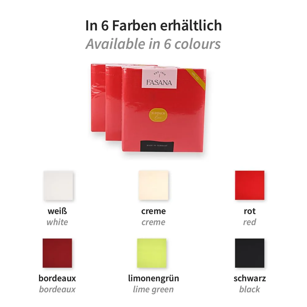 NatureStar Eleganza Airlaid-Servietten rot 40x40 500 Stk stoffähnlich