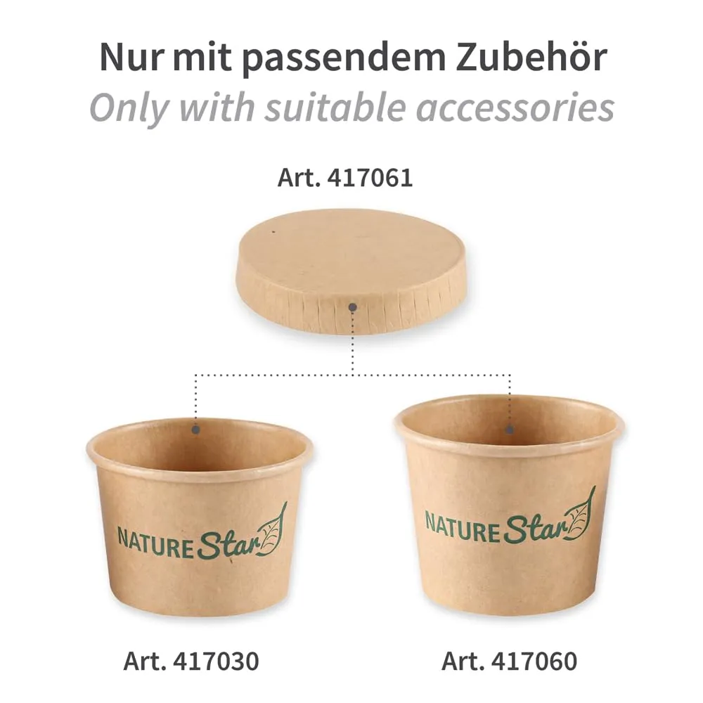 NatureStar Dip-Schälchen 60 ml Ø 6,15 cm 2000 Stück nassfest