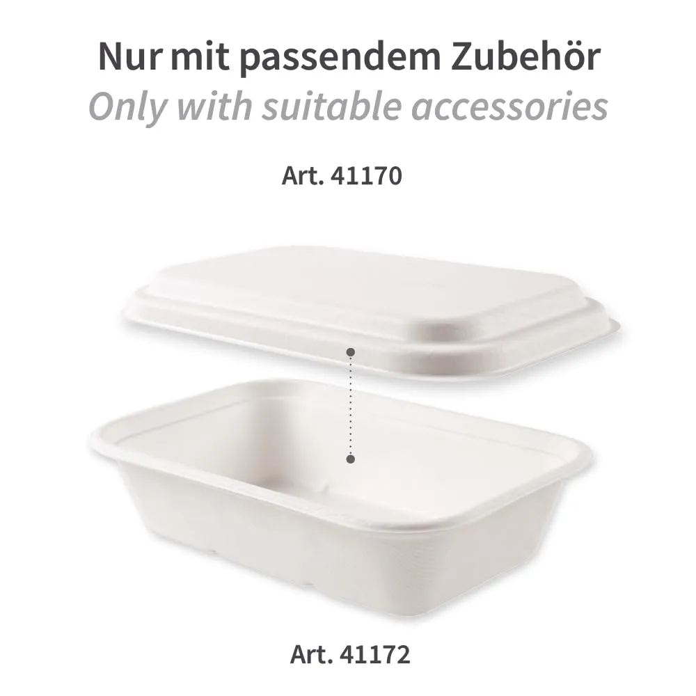 NatureStar Puro Schale rechteckig 1000ml 500 Stück