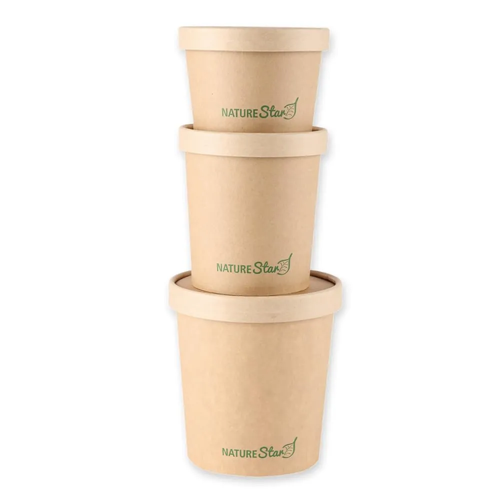 NatureStar Suppenbecher Minestrone 750 ml braun 500 Stück