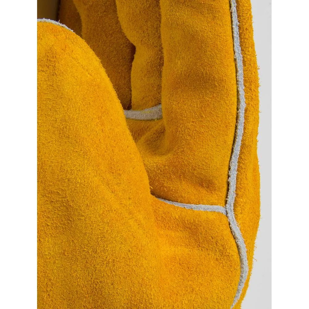 Tegera 19 Schweißhandschuhe Leder Gr. 9 gelb Jerseyfutter