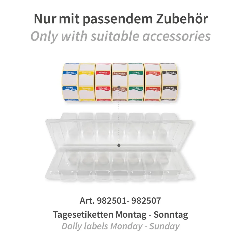Hygostar Spender Tagesetiketten 25mm transparent 1 St.