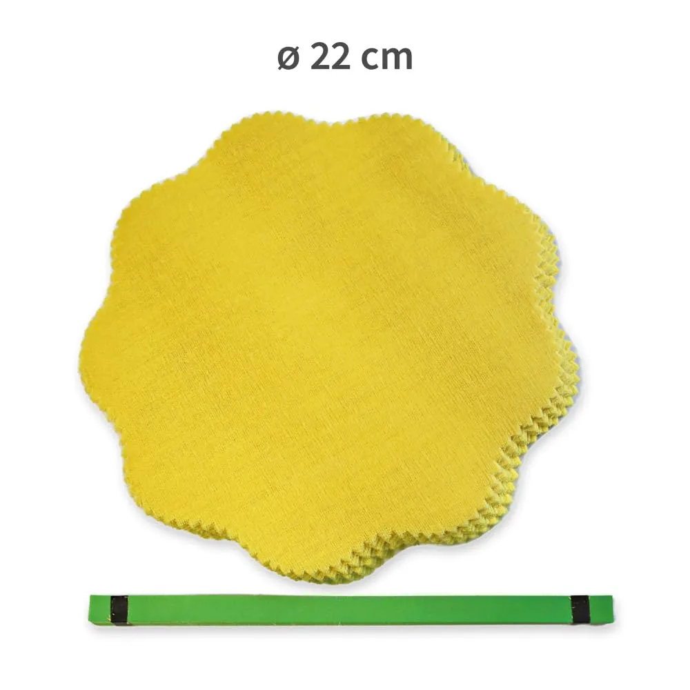Hygostar Zitronentücher gelb-grün Ø22cm 100 Stück