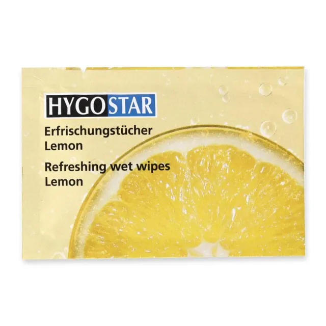 Hygostar Lemon Erfrischungstücher 400 Stück einzeln verpackt