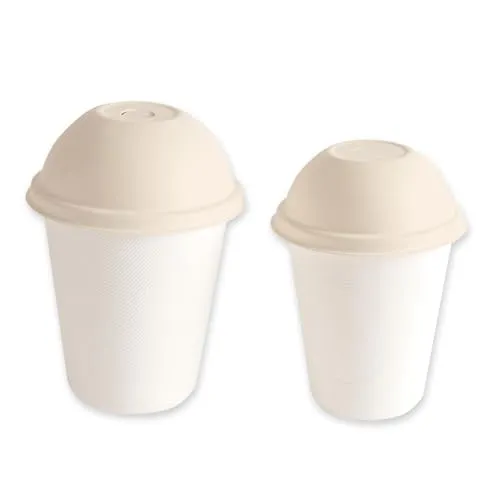 NatureStar Domdeckel Zuckerrohr natur Ø 8,45cm 1000 Stück Becher