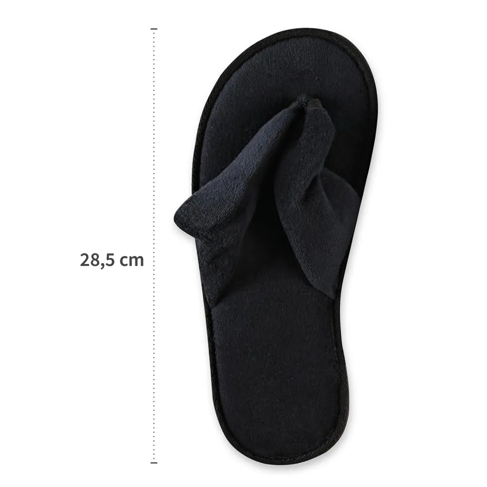 Hygostar Black Deluxe Hotelslipper offen schwarz 200 Stück