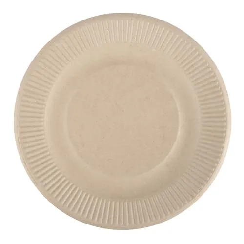 NATUREStar Imbissteller Zuckerrohr 25,4cm 500 Stück natur
