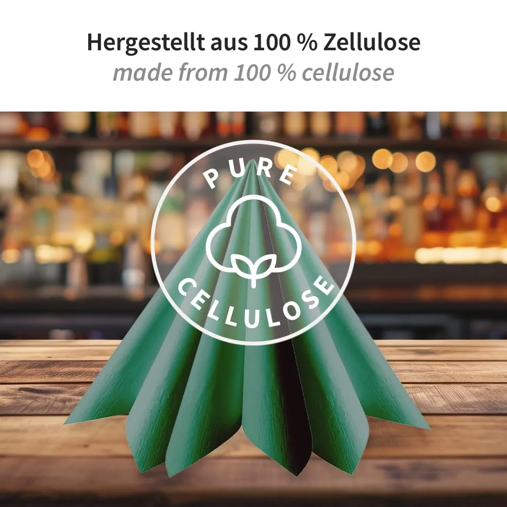 Hygostar Eleganza Servietten grün 40x40 cm 1500 Stück