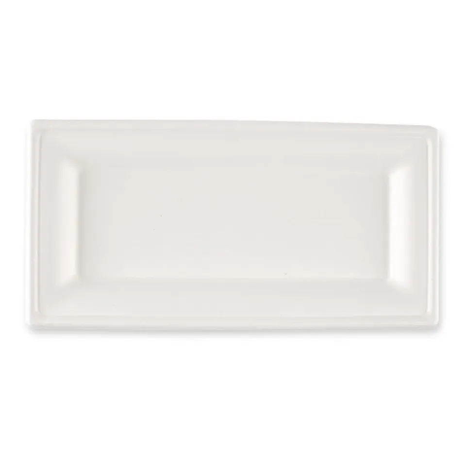NatureStar Zuckerrohr Teller rechteckig 26x13cm 1000 Stück