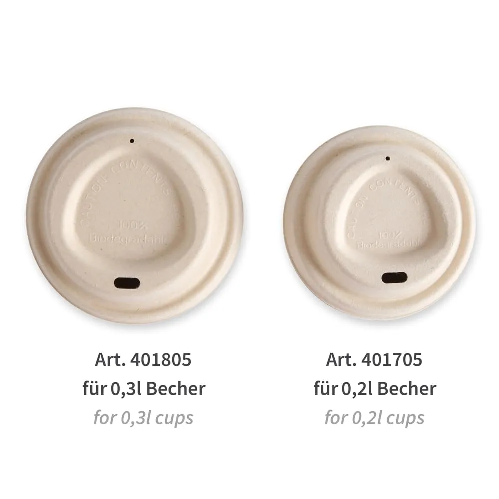 NatureStar Deckel Zuckerrohr natur 94 mm 1000 Stück