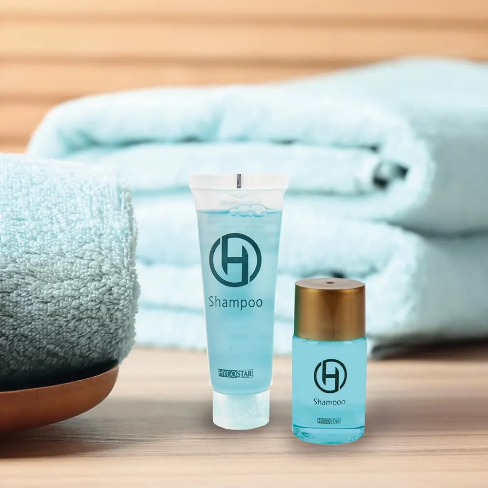 Hygostar Shampoo Flasche hellblau 500 Stück 25 ml Hotel