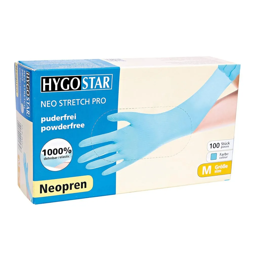 Hygostar Neo Stretch Pro Einmalhandschuhe 8/M türkis 1000 Stück