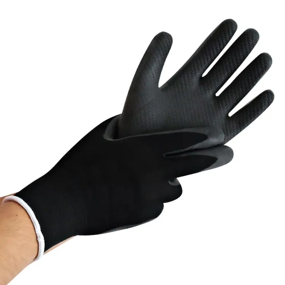 Hygostar Ultra Grip Feinstrickhandschuhe schwarz 8/M 288 Stück