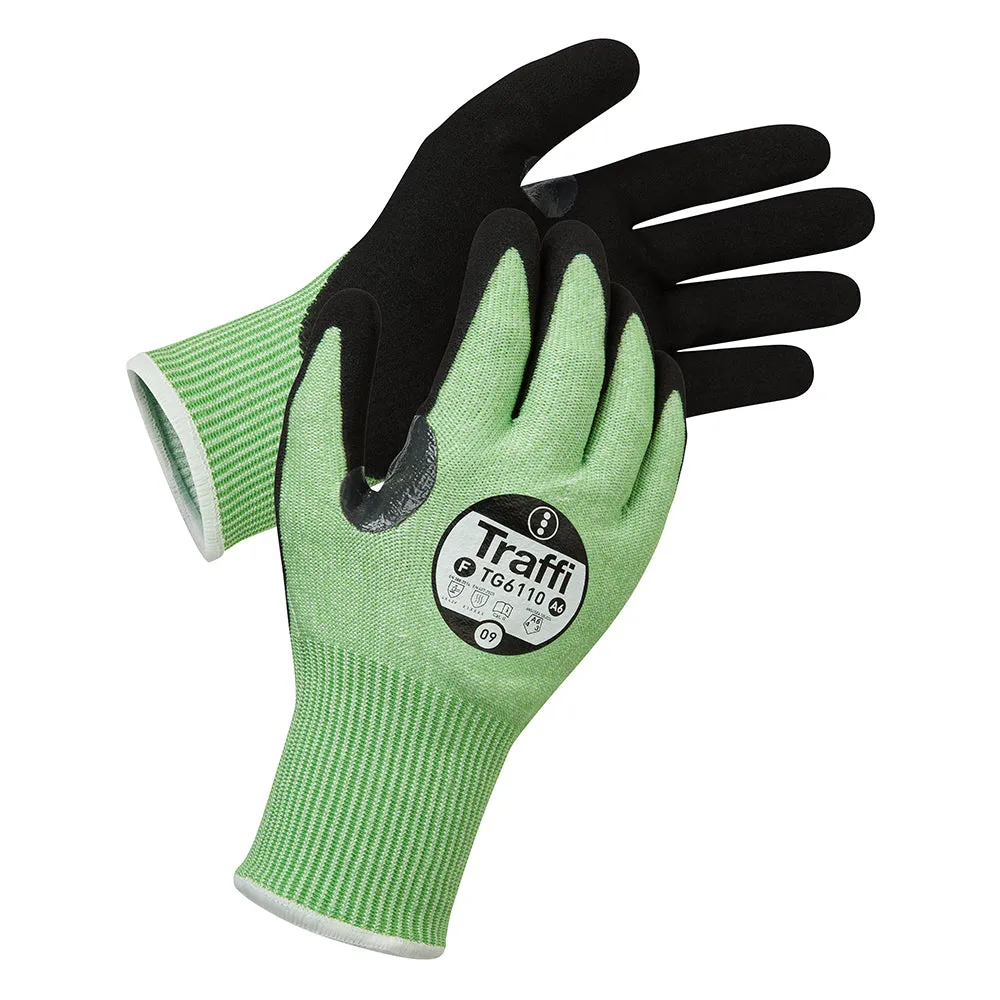 TraffiGlove TG6110 Nitrilhandschuh Schnittschutz F Grip