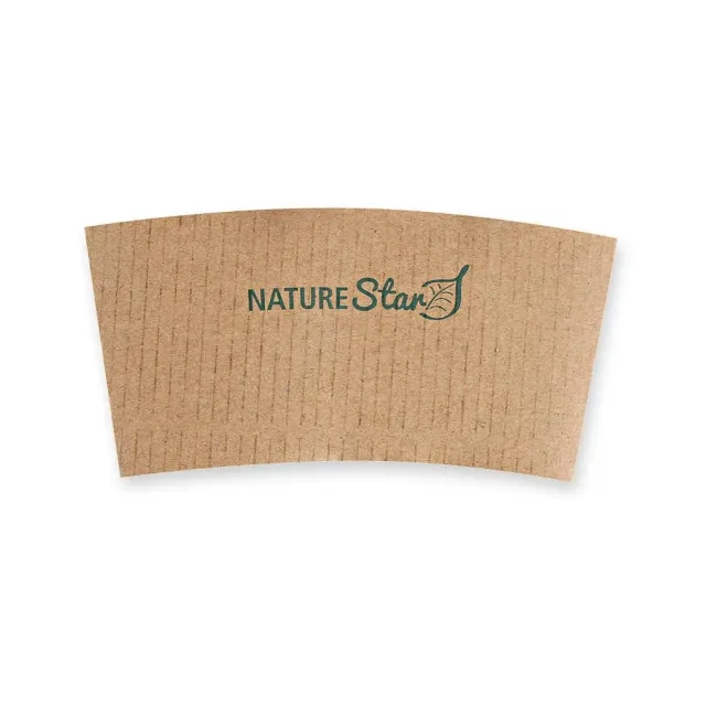 NatureStar Bechermanschette Pappe 1000 Stück braun 0,2 l