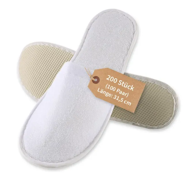 Hygonorm Slipper Classic Hotelslipper 200er Gr. 44 weiß
