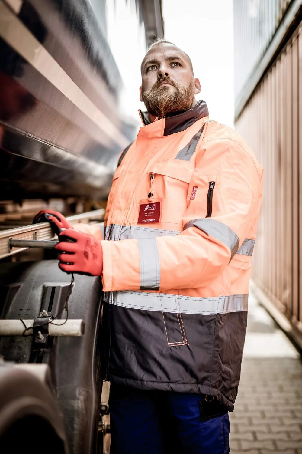 Nitras Safety Motion Tex Viz 7142 Pilotenjacke L neonorange
