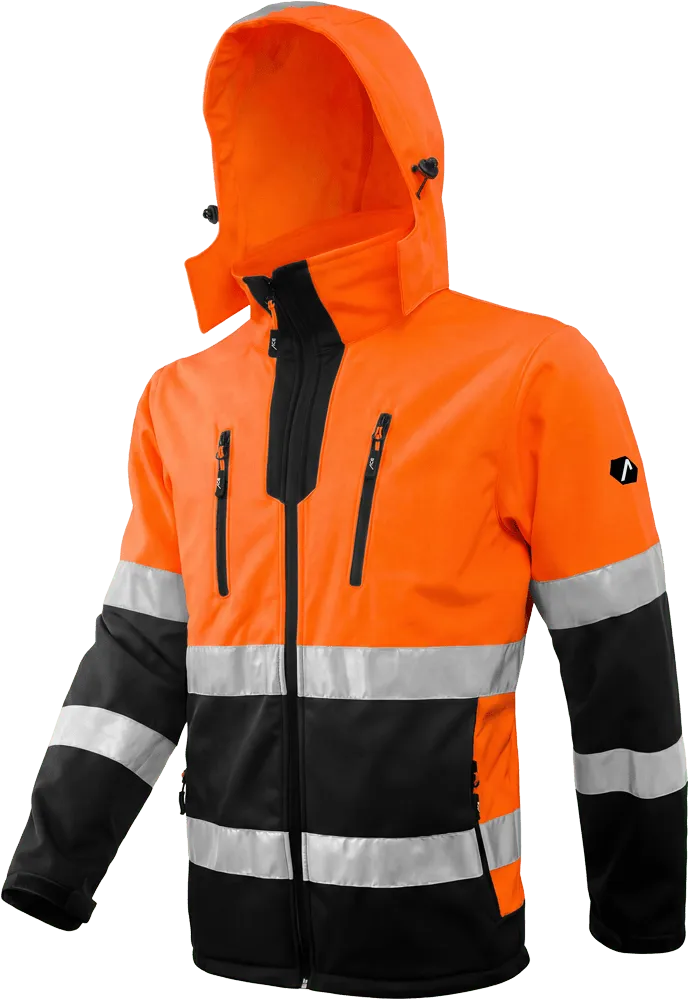 ACE Neon Softshell Warnjacke Gelb L Klasse 2