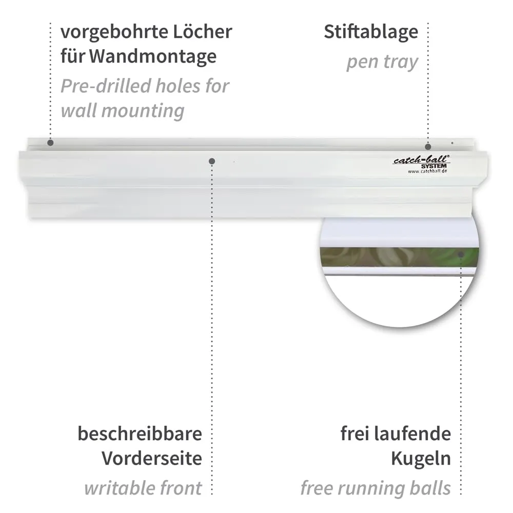 Hygostar Catch-ball Klemmleiste weiß 80 cm