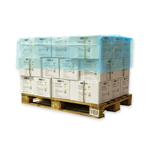 Hygostar Palettenhauben LDPE blau 1250+850x770mm 150 Stück