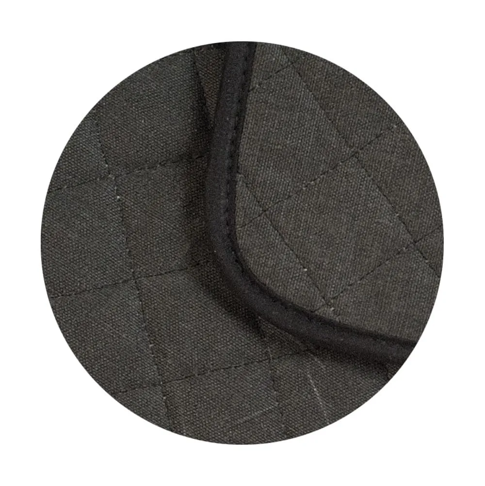 Hygostar Flamestar Topflappen Canvas schwarz 19,5 cm 4 Stück