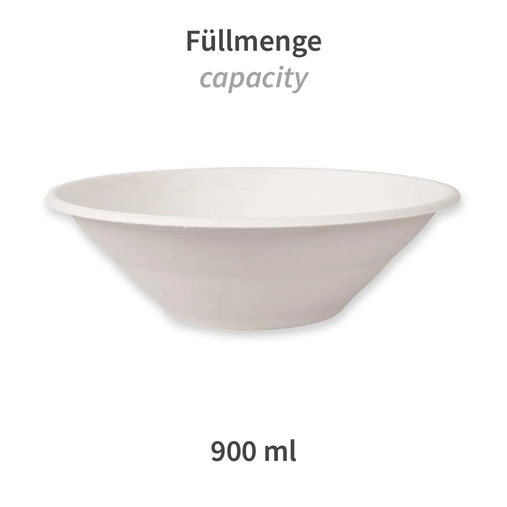NatureStar Suppenschalen Zuckerrohr 900 ml Ø 19,5 cm 500 Stück