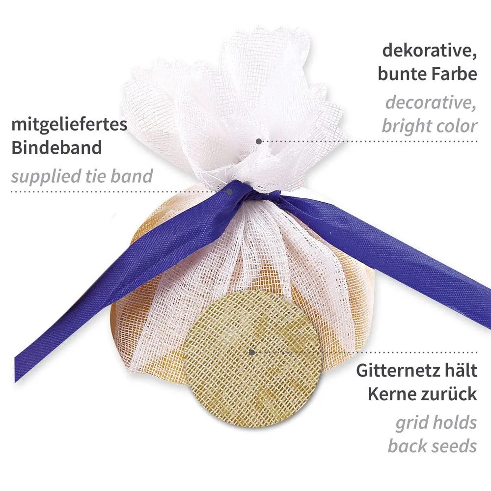 Hygostar Lemon Wrap Zitronenserviertuch weiß-blau 1000 Stück lebensmittelecht