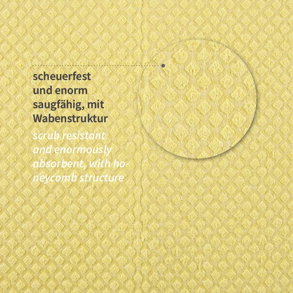 Hygoclean Schwammtücher Zellulose gelb 80 Stück 25x31