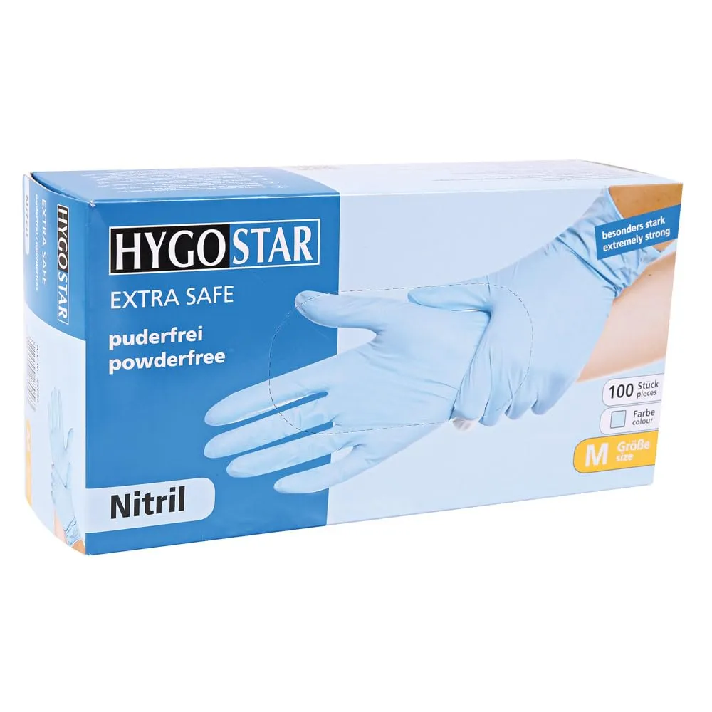 Hygostar Extra Safe Nitrilhandschuhe blau 1000 St Gr 8/M
