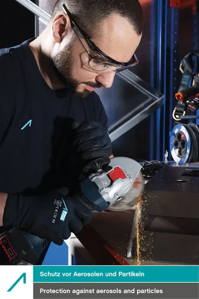 ACE Evo OTG Schutzbrille Brillenträger Schwarz-Rot