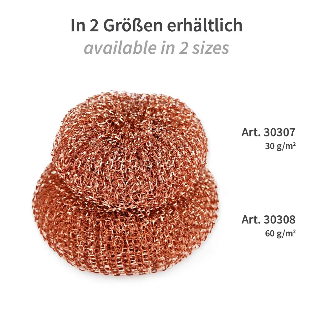 Hygoclean Kupfer Topfreiniger 9 cm 500 Stück Schwamm antibakteriell