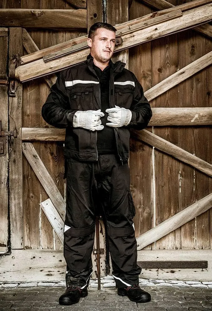 Nitras Motion Tex Plus Arbeitshose Cargohose Schwarz