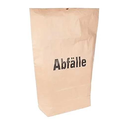 NatureStar Papiermüllsäcke 120 L Abfälle 100 Stück 2-lagig