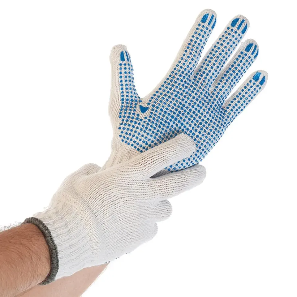 Hygostar Structa Grobstrickhandschuhe 8/M 24 Stück Trockengriff