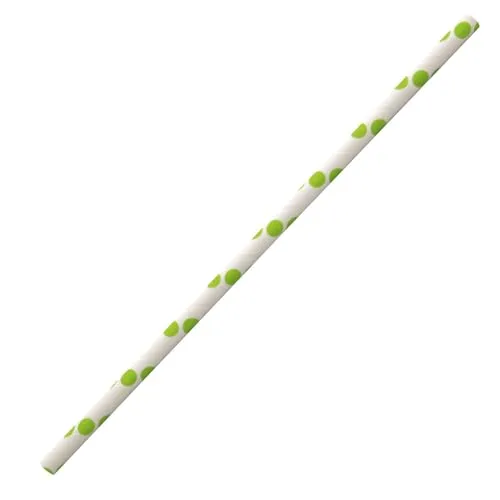 NatureStar Classic Papiertrinkhalme grün-weiß 3000 Stück FSC