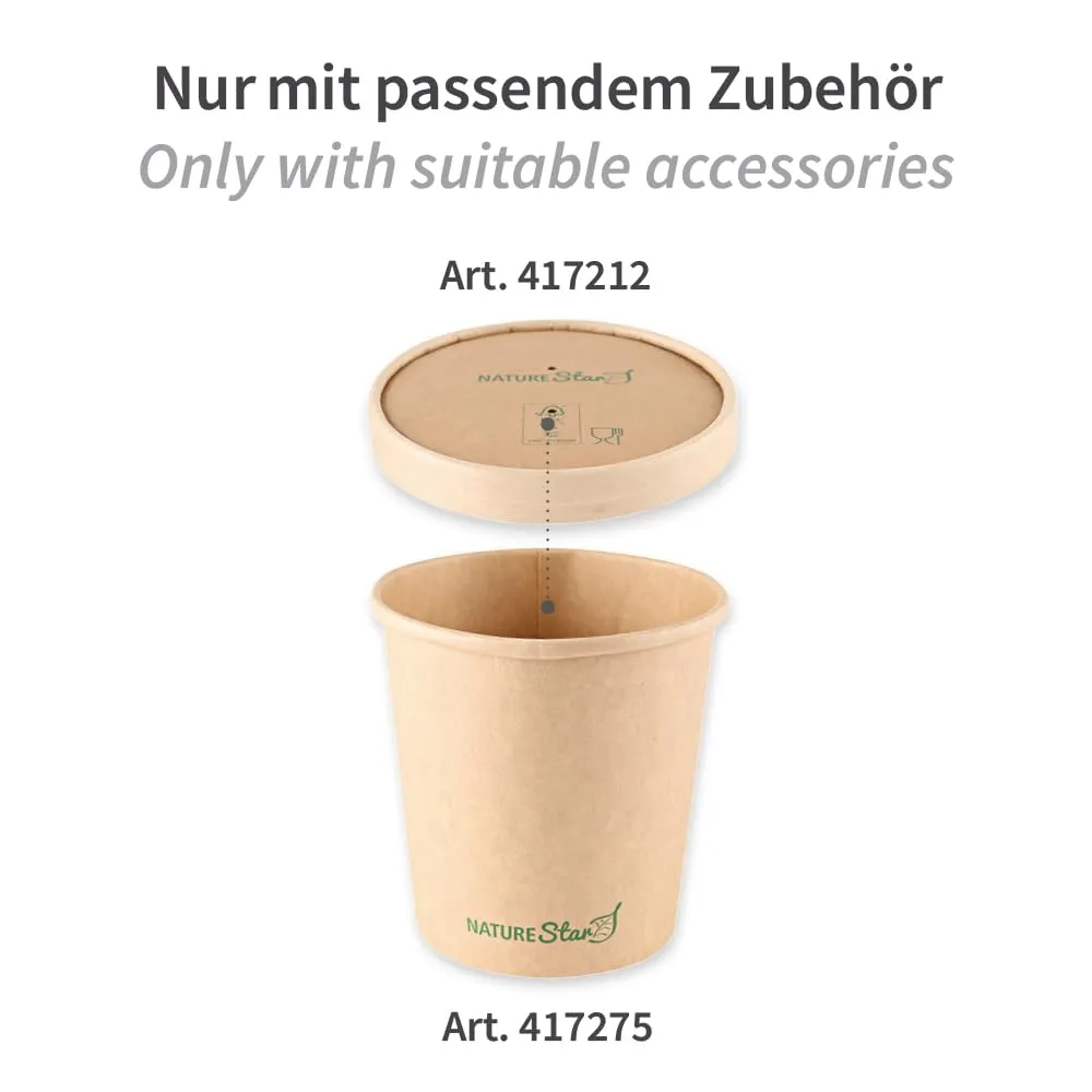 NatureStar Suppenbecher Minestrone 750 ml braun 500 Stück