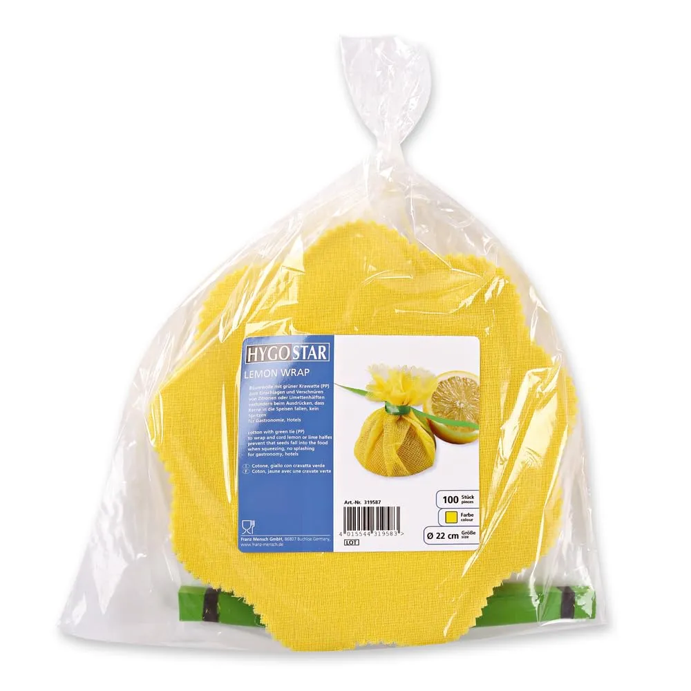 Hygostar Lemon Wrap Zitronentücher gelb-grün 1000 Stück