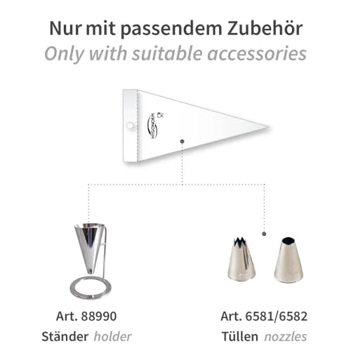Hygonorm Spritzbeutel transparent 46x23 cm 1000 Stück