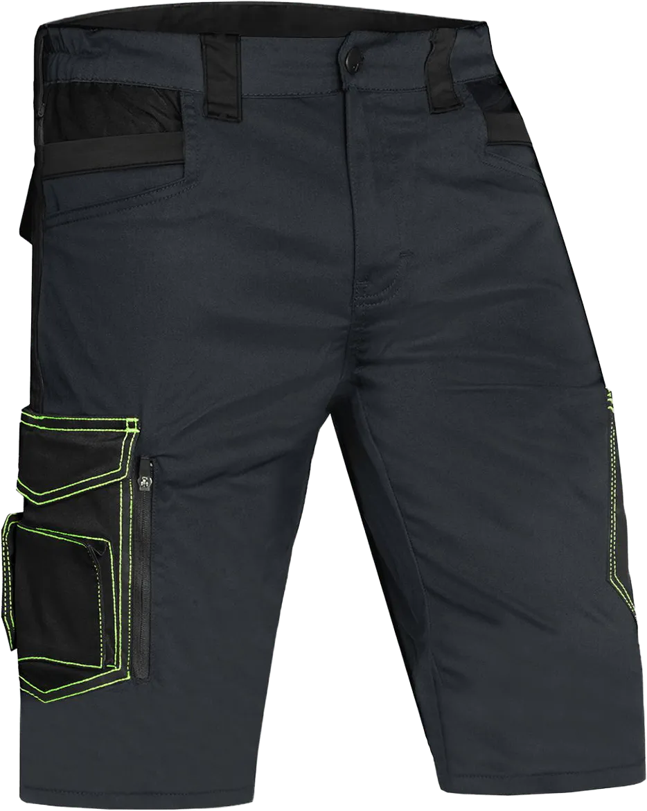 ACE Genesis Arbeitsshorts Herren kurz Schwarz Stretch