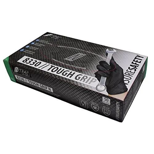 Nitras Tough Grip N Nitrilhandschuhe schwarz 50 Stk. Gr. XL
